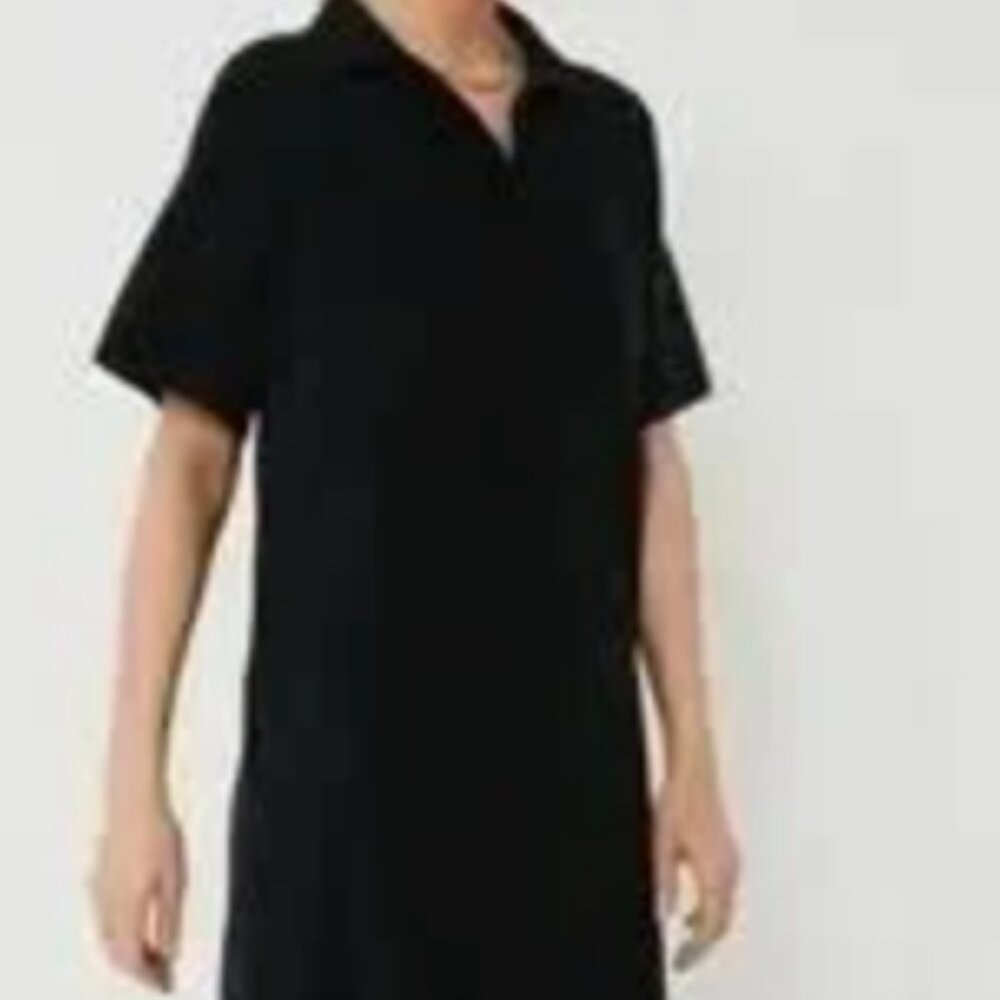 Black Channing Polo Midi Dress
